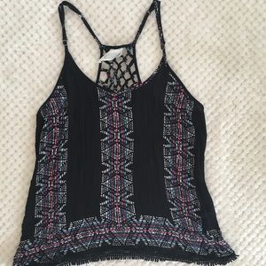 Knotted back tank top